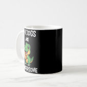 Mug Dinosaur T Rex Hot Dog Shirt Funny Hot Dogs Are Ra (Devant gauche)