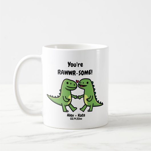 Mug Dinosaur valentines   (Gauche)