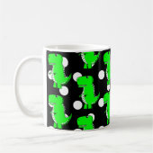 Mug Dinosaur Vert Polka Motif (Gauche)
