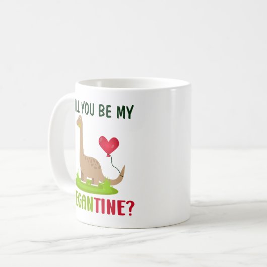 Mug Dinosaur Vignon, Saint Valentin (Devant gauche)