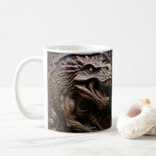 Mug Dinosaure 3D en cuir à outils imprimé TRex