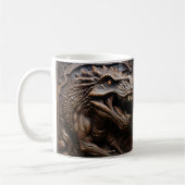 Mug Dinosaure 3D en cuir à outils imprimé TRex (Gauche)