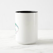 Mug Dinosaure ADN Squelette - Code génétique préhistor (Centre)