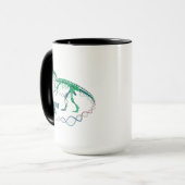 Mug Dinosaure ADN Squelette - Code génétique préhistor (Devant gauche)