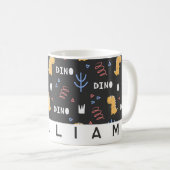 Mug Dinosaure amusant Café-Mug Personnalisé pour enfan (Devant droit)