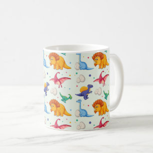 Mug Dinosaure avec préhistorique coloré• Dino pour enf