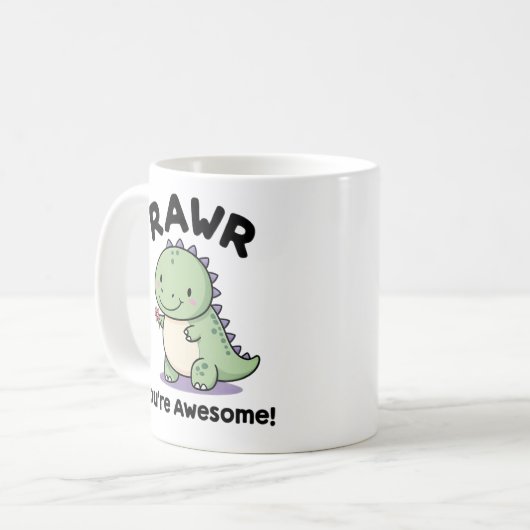 Mug Dinosaure Bébé mignon (Devant gauche)