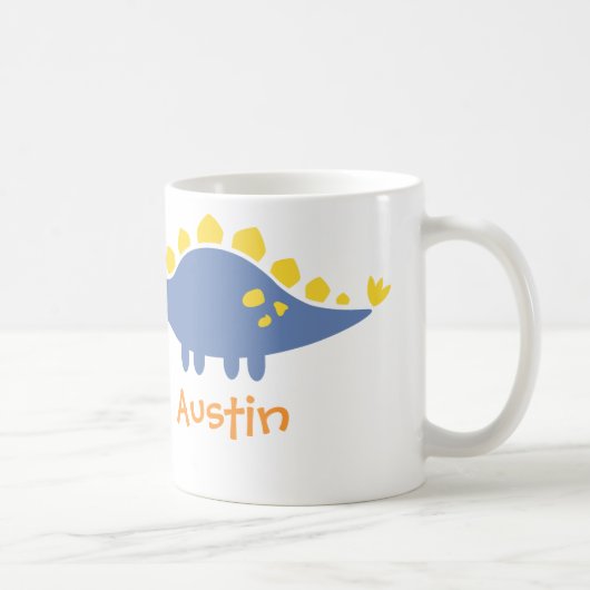 Mug Dinosaure bleu mignon de Stegosaurus pour des (Droite)