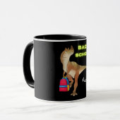 Mug Dinosaure convivial avec sac à dos "Retour à l'éco (Devant gauche)