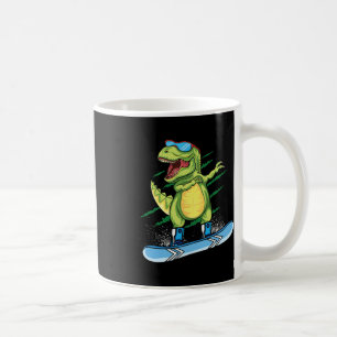 Mug Dinosaure cool Snowboard Dabbing T Rex Sn