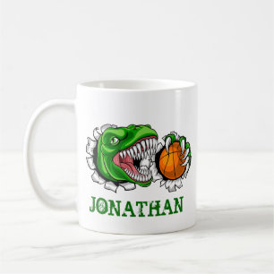 Mug Dinosaure de basket-ball T-Rex personnalisé