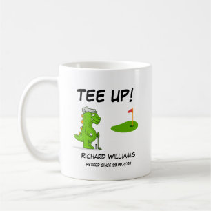 Mug Dinosaure de golf à la retraite