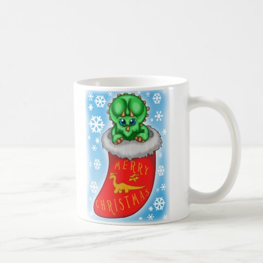 Mug Dinosaure de Noël (Droite)