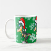Mug Dinosaure de Noël Cute Green Kids Chocolat chaud (Gauche)