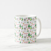 Mug dinosaure de Noël et bonhomme de neige (Devant droit)
