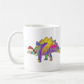 Mug Dinosaure de Noël portant un chapeau de Père Noël (Gauche)