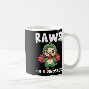 Mug Dinosaure de Thanksgiving Dinde Rawr Je Suis Un Di