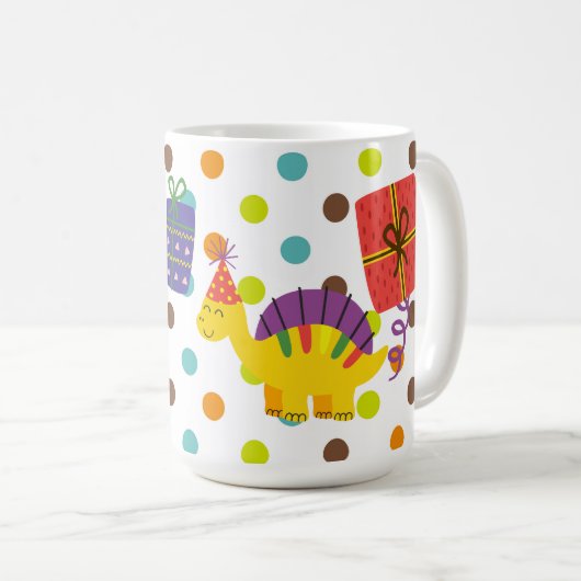 Mug Dinosaure Delight : Roar-iffic Café Mug! (Devant droit)