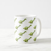 Mug Dinosaure Dessin de dessin Brontosaurus (Devant droit)
