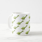 Mug Dinosaure Dessin de dessin Brontosaurus (Devant gauche)