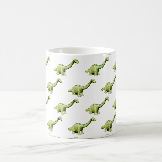 Mug Dinosaure Dessin de dessin Brontosaurus (Centre)