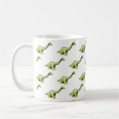 Mug Dinosaure Dessin de dessin Brontosaurus (Gauche)