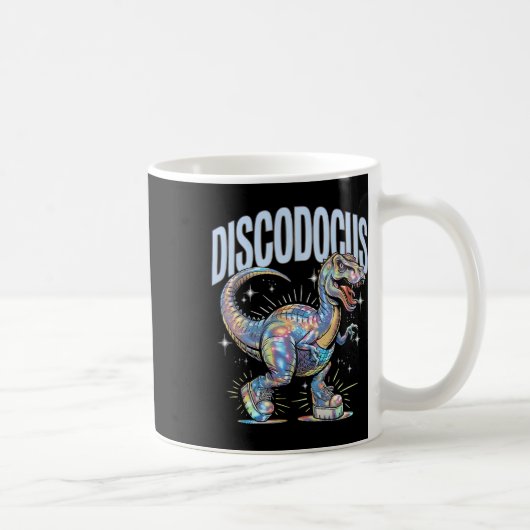 Mug Dinosaure disco Diplodocus dinosaure dansant drôle (Droite)