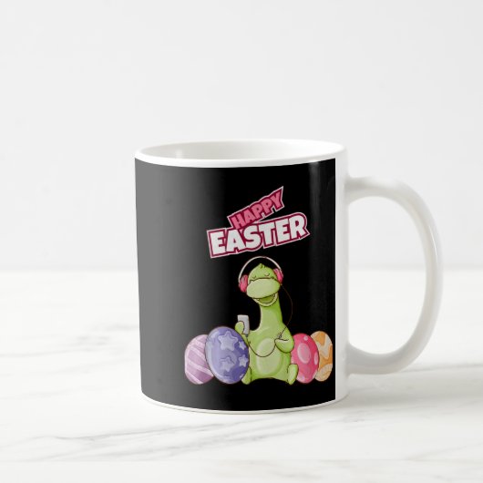Mug Dinosaure dit Joyeuses Pâques Premium Tri-blend  (Droite)