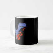 Mug Dinosaure Drôle Jouer Cello (Devant gauche)
