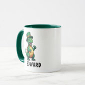 Mug Dinosaure du jour de la St Patrick (Devant gauche)