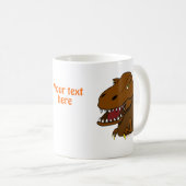 Mug Dinosaure effrayant de bande dessinée de Rex de (Devant droit)
