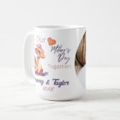 Mug Dinosaure et bébé Notre première fête des mères en (Devant gauche)