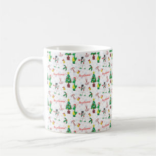 Mug Dinosaure et bonhomme de neige de Noël