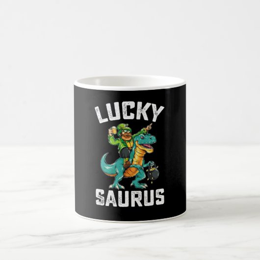 Mug Dinosaure Lucky Saurus T Rex Saint-Patrick (Centre)