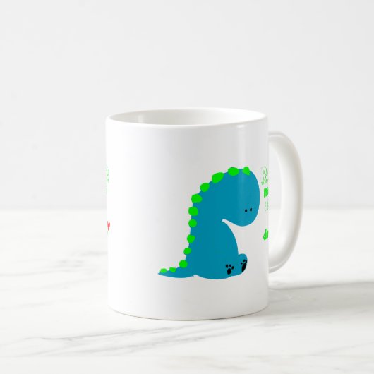 Mug Dinosaure mignon RAWR (Devant droit)
