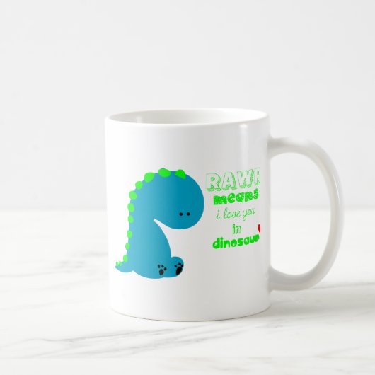 Mug Dinosaure mignon RAWR (Droite)