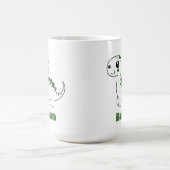 Mug Dinosaure Nom personnalisé Drôle mignon (Centre)