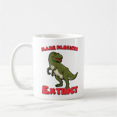 Mug Dinosaure rétro mignon - Faire disparaître les fas (Gauche)