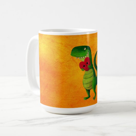 Mug Dinosaure romantique de RAWR (Devant gauche)