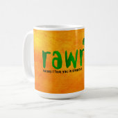 Mug Dinosaure romantique de RAWR T-rex (Devant gauche)