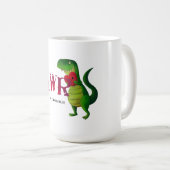 Mug Dinosaure romantique de RAWR T-rex (Devant droit)