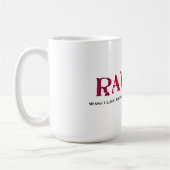 Mug Dinosaure romantique de RAWR T-rex (Gauche)