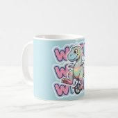 Mug Dinosaure, roue! (Devant gauche)
