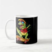 Mug Dinosaure skater cool planche à roulettes Dabbing (Gauche)