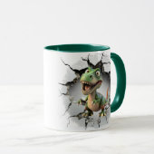 Mug Dinosaure sortant d'une grotte (Devant droit)