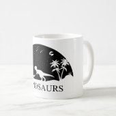 Mug Dinosaure Sous Les Étoiles (Devant droit)