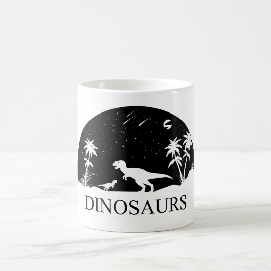 Mug Dinosaure Sous Les Étoiles (Centre)