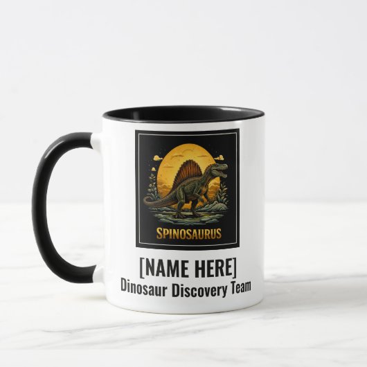 Mug Dinosaure Spinosaurur Lune Préhistorique (Gauche)