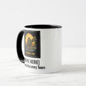 Mug Dinosaure Spinosaurur Lune Préhistorique (Devant gauche)