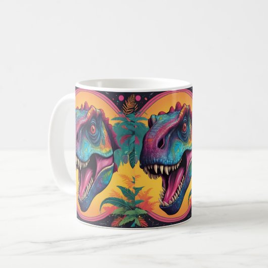 Mug Dinosaure T-Rex Cute (Devant gauche)